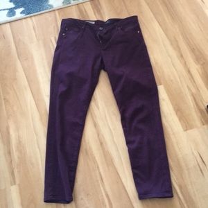 AG dark purple jeans